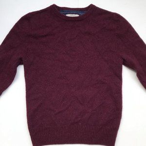 Brunswick Austrailian Wool Pullover Maroon Sweater Size Medium